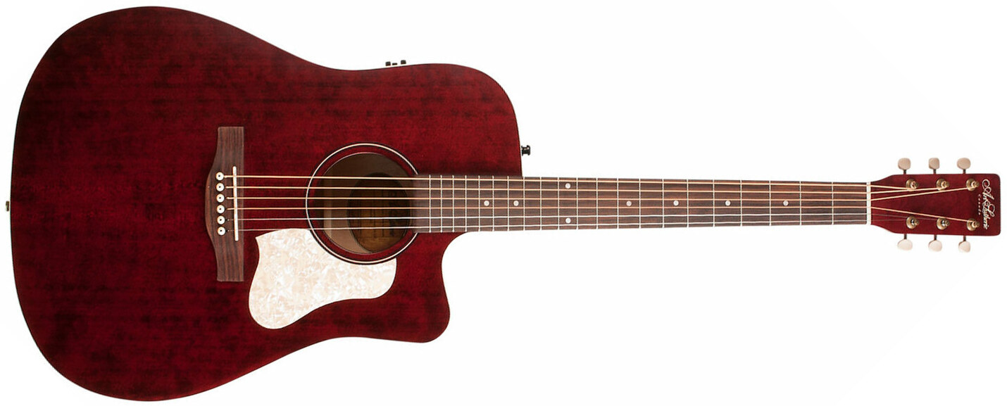 Art Et Lutherie Americana Dreadnought Cw Qit - Tennessee Red - Acoustic guitar & electro - Main picture