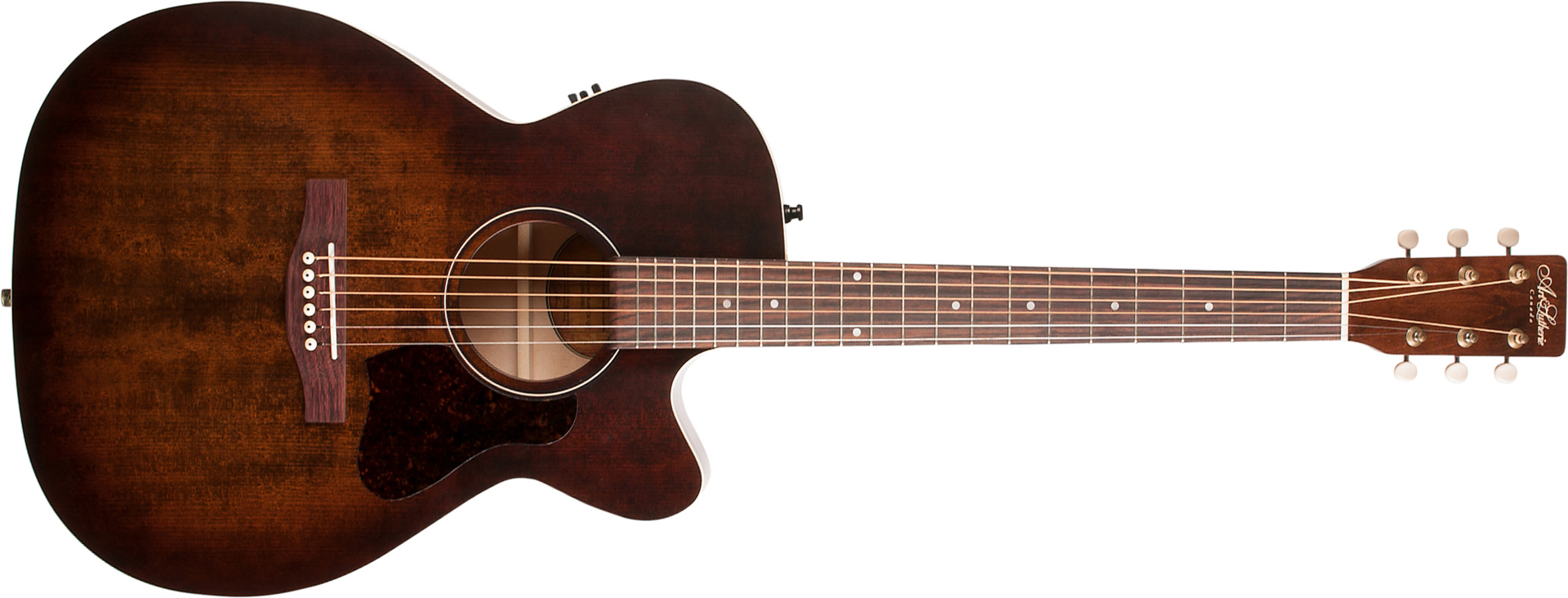 Art Et Lutherie Legacy Cw Presys Ii Concert Hall Cedre Merisier Rw - Bourbon Burst - Electro acoustic guitar - Main picture