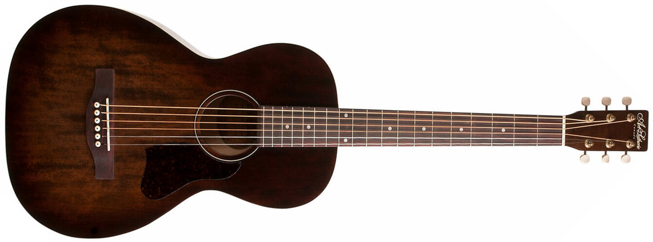 Art Et Lutherie Roadhouse Parlor A/e Epicea Merisier Rw - Bourbon Burst - Electro acoustic guitar - Main picture