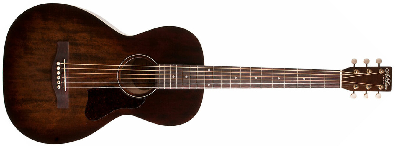 Art Et Lutherie Roadhouse Parlor Epicea Merisier - Bourbon Burst - Acoustic guitar & electro - Main picture
