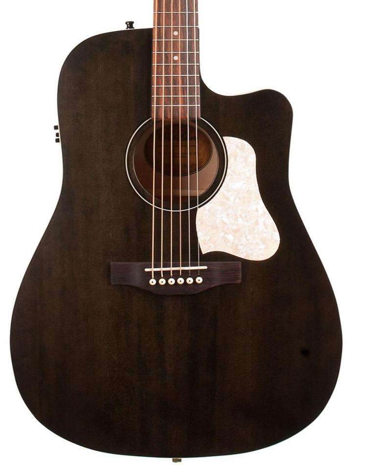 Electro acoustic guitar Art et lutherie Americana CW Presys II - Faded Black Semi Gloss