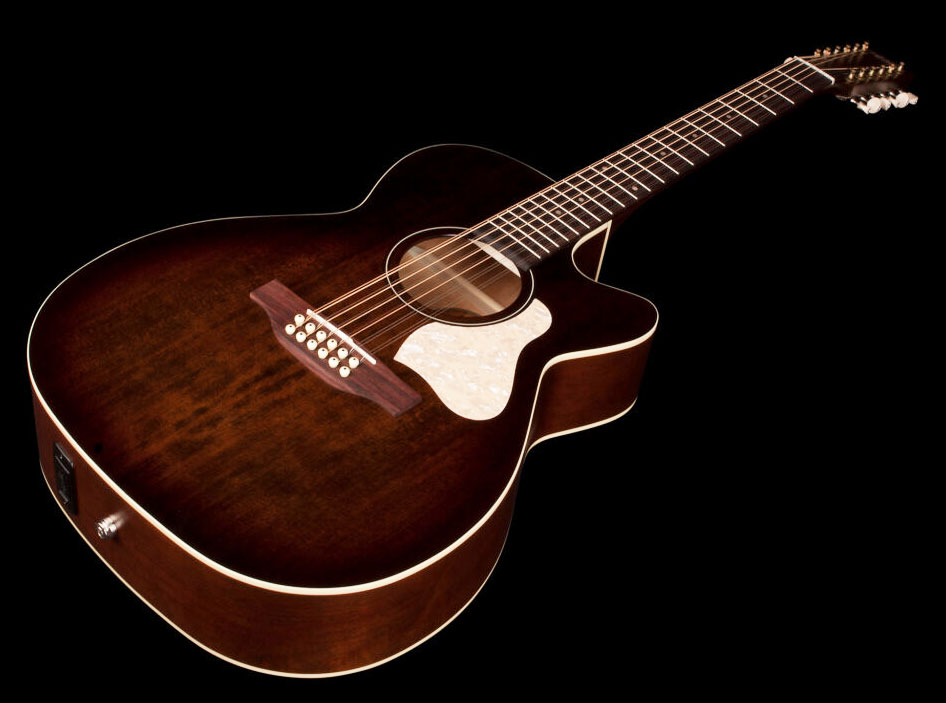 Art Et Lutherie Legacy 12c Cw Presys Ii Concert Hall Cedre Merisier Rw - Bourbon Burst Semi Gloss - Electro acoustic guitar - Variation 2