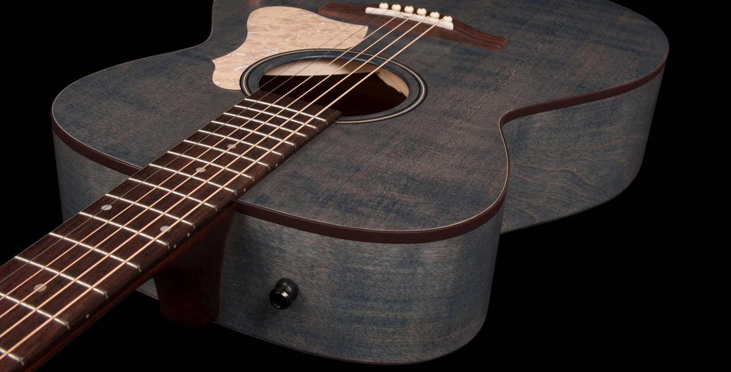 Art Et Lutherie Legacy Concert Hall Epicea Merisier - Denim Blue - Acoustic guitar & electro - Variation 2