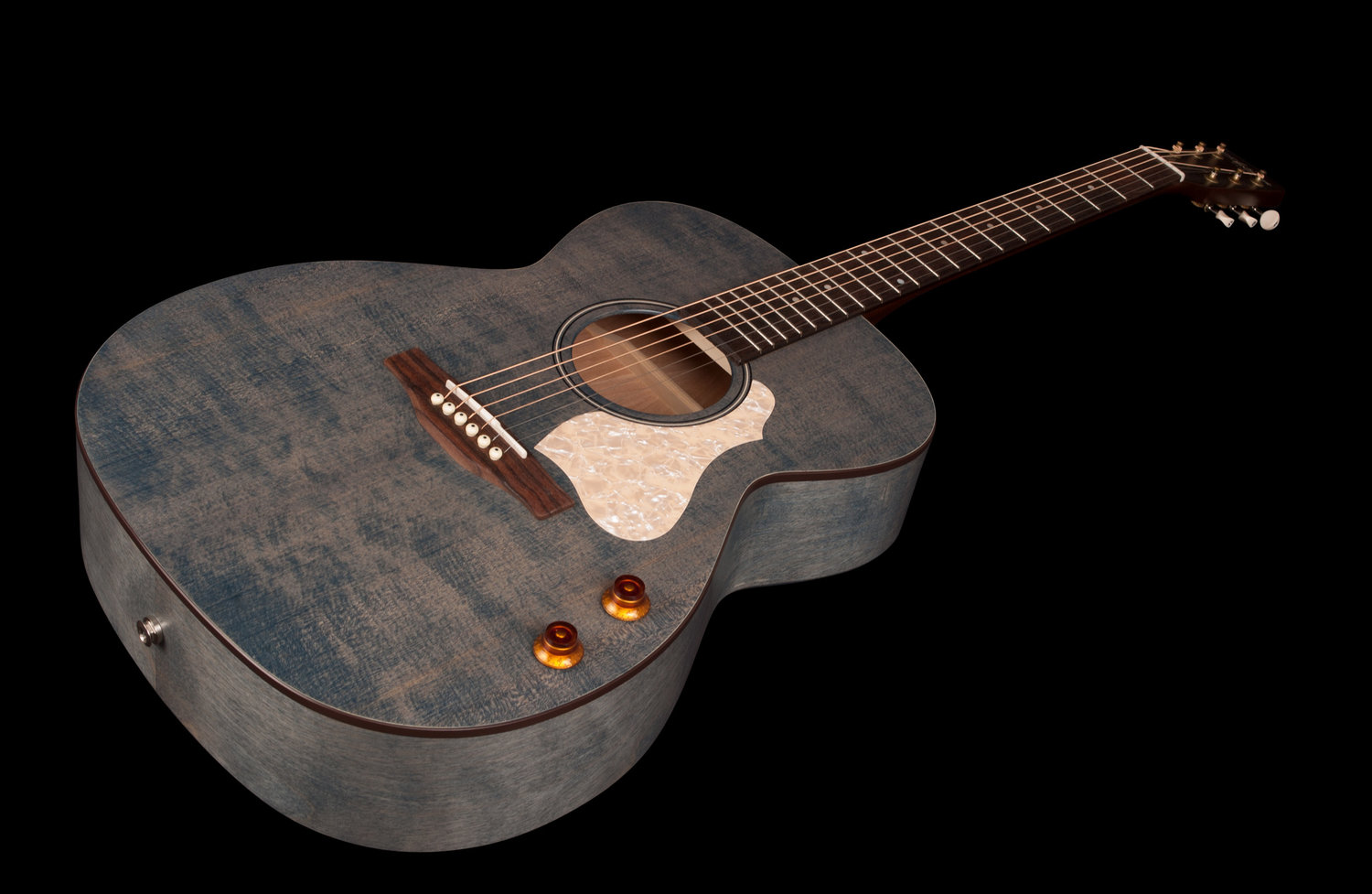 Art Et Lutherie Legacy Concert Hall Q-discrete Epicea Merisier Rw - Denim Blue Sg - Electro acoustic guitar - Variation 3