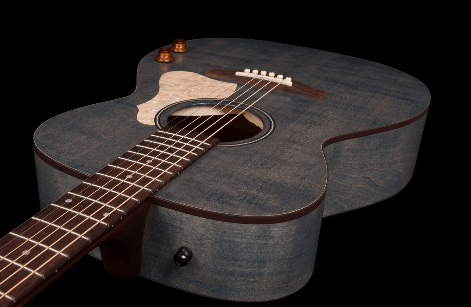 Art Et Lutherie Legacy Concert Hall Q-discrete Epicea Merisier Rw - Denim Blue Sg - Electro acoustic guitar - Variation 4