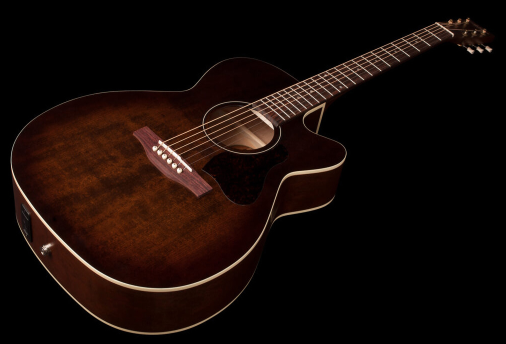 Art Et Lutherie Legacy Cw Presys Ii Concert Hall Cedre Merisier Rw - Bourbon Burst - Electro acoustic guitar - Variation 2