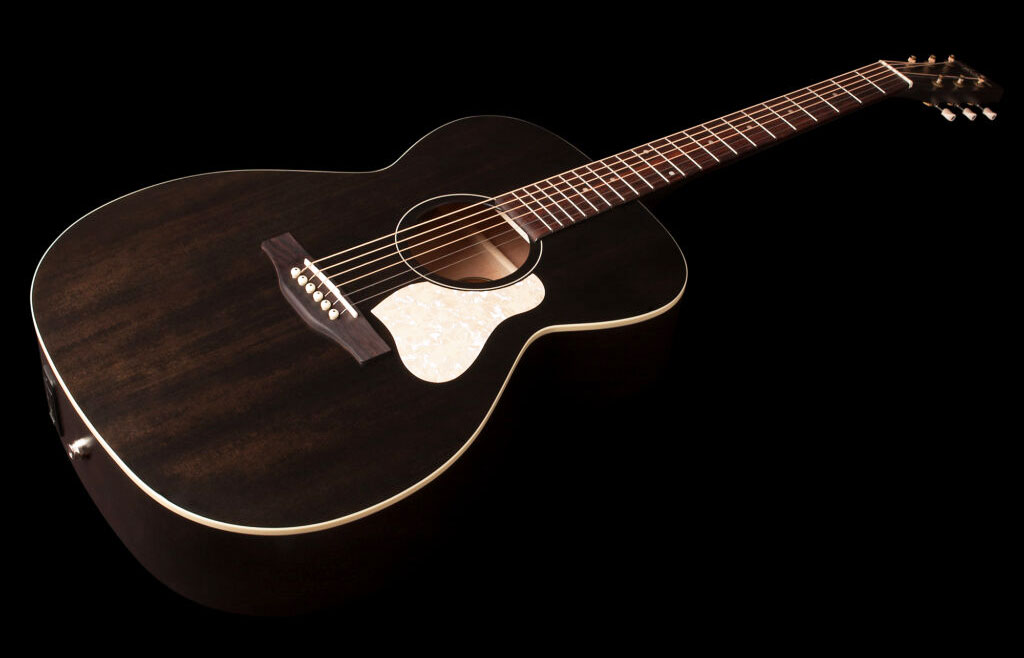 Art Et Lutherie Legacy Presys Ii Concert Hall Cedre Merisier Rw - Faded Black Semi Gloss - Folk guitar - Variation 2