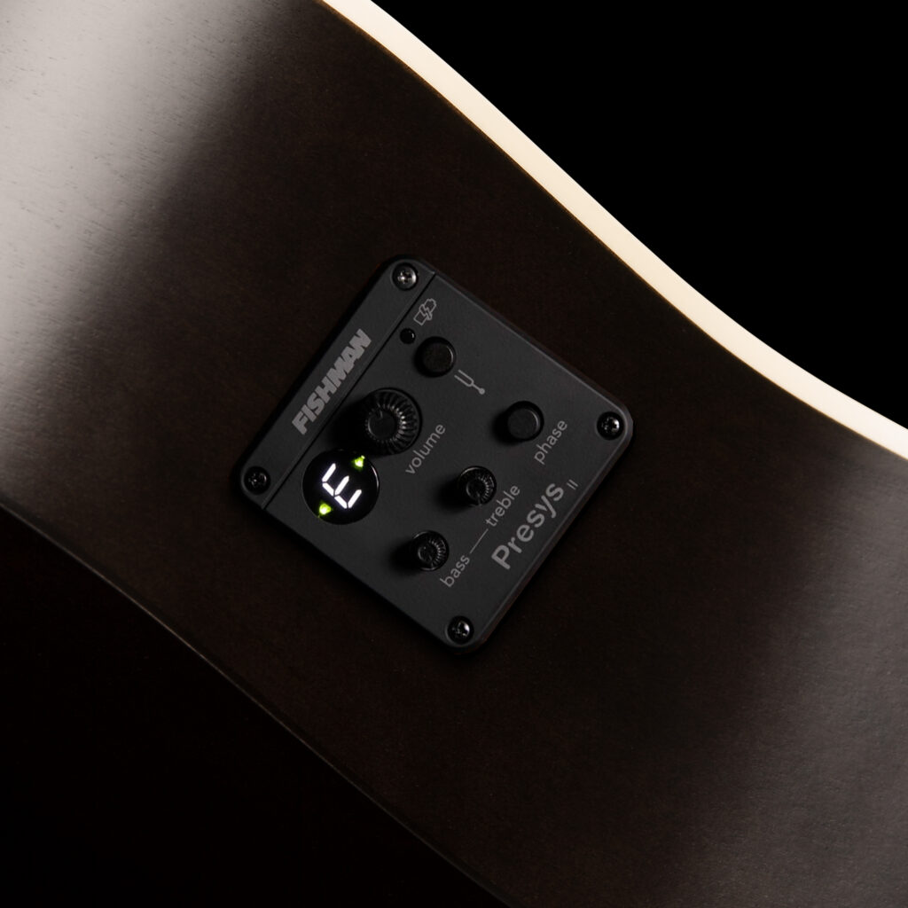 Art Et Lutherie Legacy Presys Ii Concert Hall Cedre Merisier Rw - Faded Black Semi Gloss - Folk guitar - Variation 3