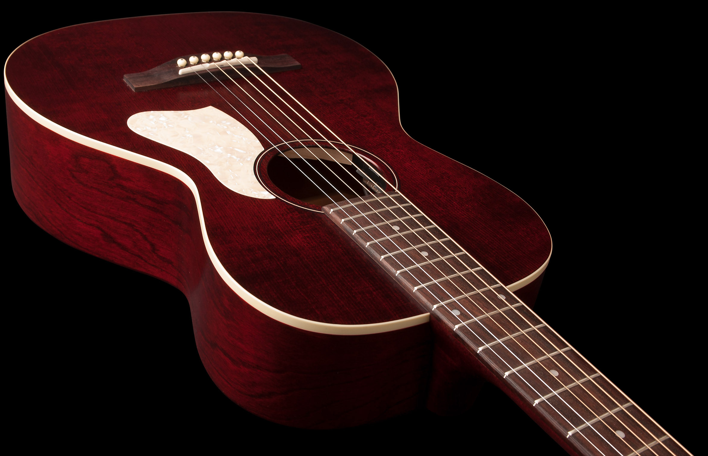 Art Et Lutherie Roadhouse Parlor A/e Epicea Merisier Rw - Tennessee Red - Electro acoustic guitar - Variation 2