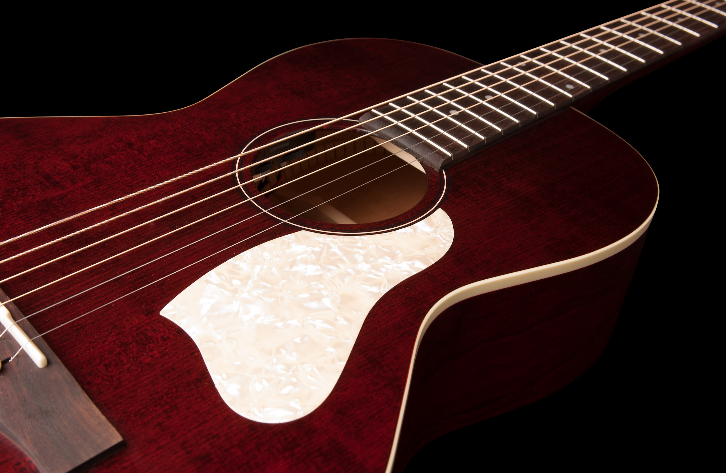 Art Et Lutherie Roadhouse Parlor A/e Epicea Merisier Rw - Tennessee Red - Electro acoustic guitar - Variation 3
