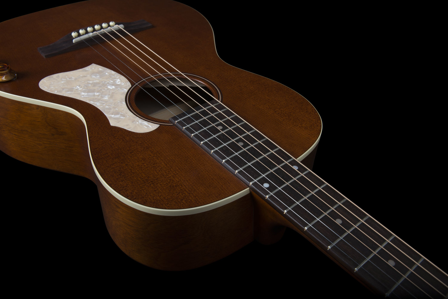 Art Et Lutherie Roadhouse Parlor Q-discrete Epicea Merisier - Havana Brown - Electro acoustic guitar - Variation 3