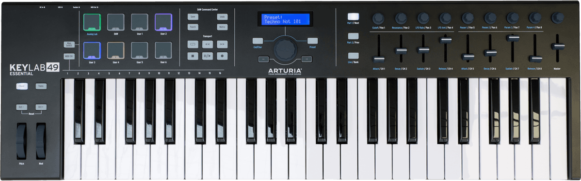 Arturia Keylab Essential 49 Black Edition - Controller-Keyboard - Main picture