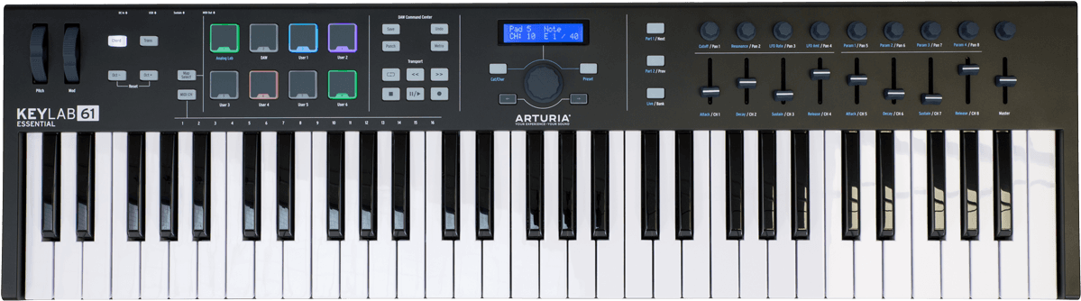 Arturia Keylab Essential 61 Black Edition - Controller-Keyboard - Main picture