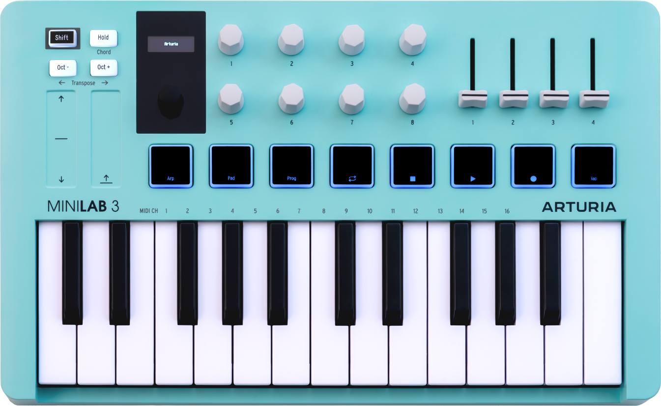 Arturia Minilab 3 Aquamarine - Controller-Keyboard - Main picture
