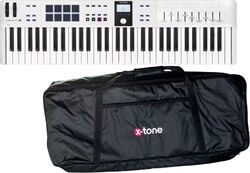 Keyboard set Arturia Keylab Essential 3 61  + Housse X-tone 61 notes - Blanc