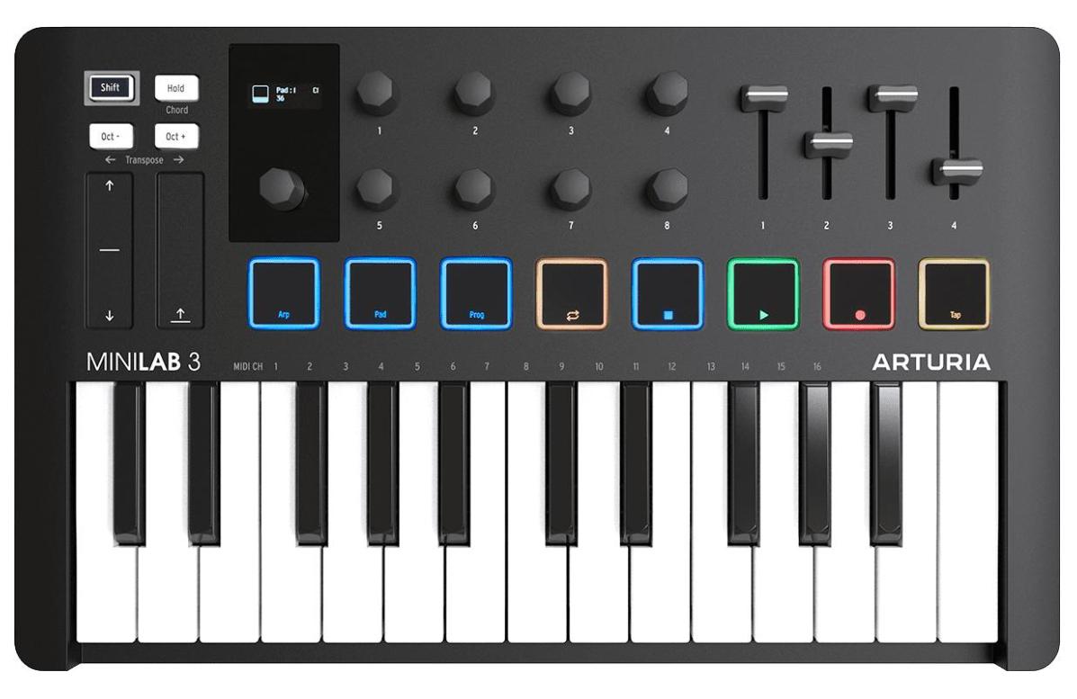 Controller-keyboard Arturia MiniLab 3 BK
