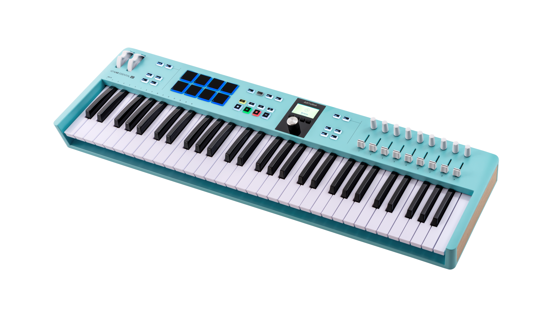 Arturia Keylab Essential 3 61 Touches Aquamarine - Controller-Keyboard - Variation 2