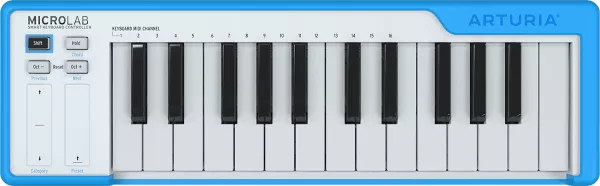Controller-keyboard Arturia Microlab Bleu