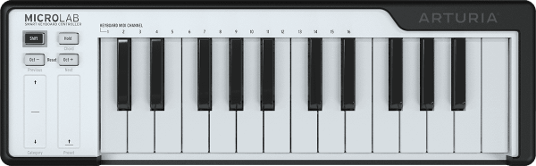 Controller-keyboard Arturia Microlab Noir
