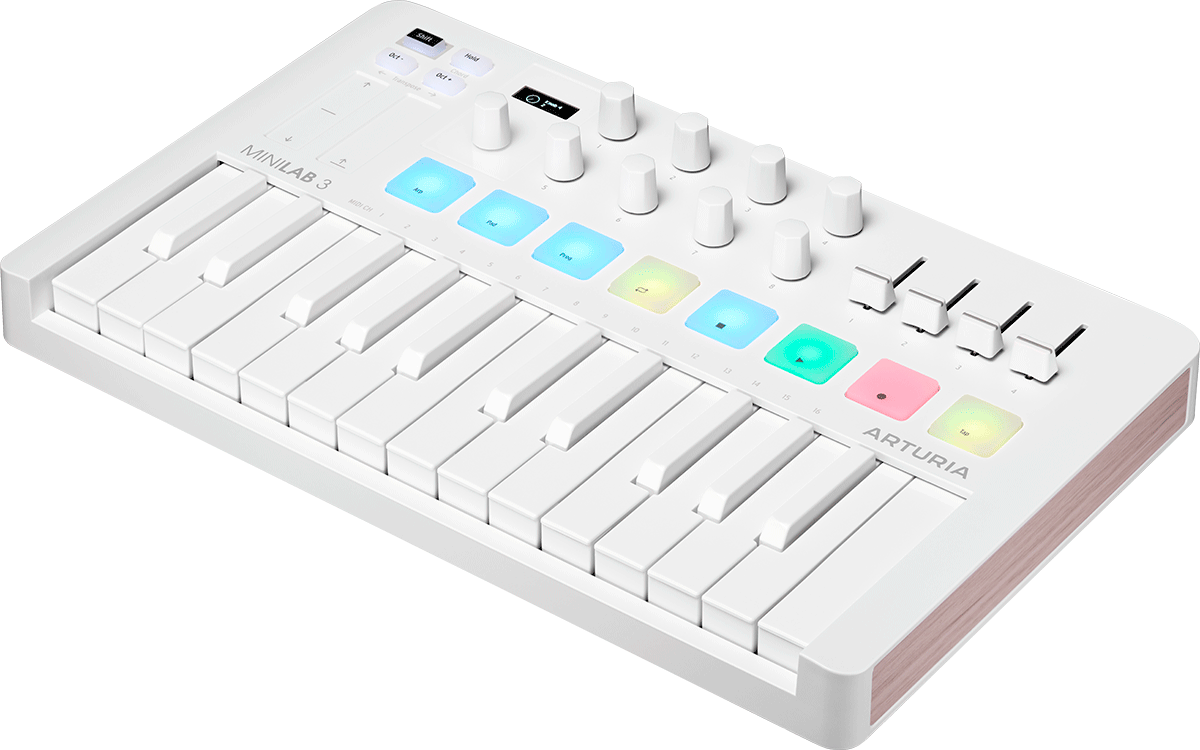 Arturia Minilab 3 Alpine White - Controller-Keyboard - Variation 3