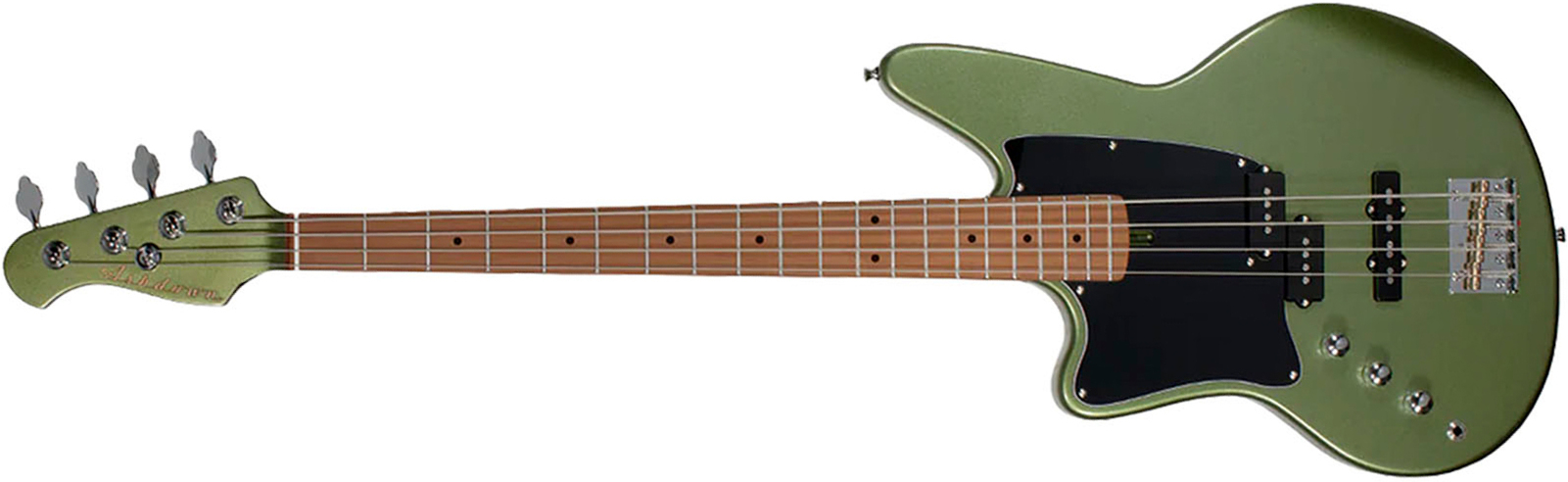 Ashdown The Saint Roasted Lh Gaucher Mn - Olive Green - Solid body electric bass - Main picture