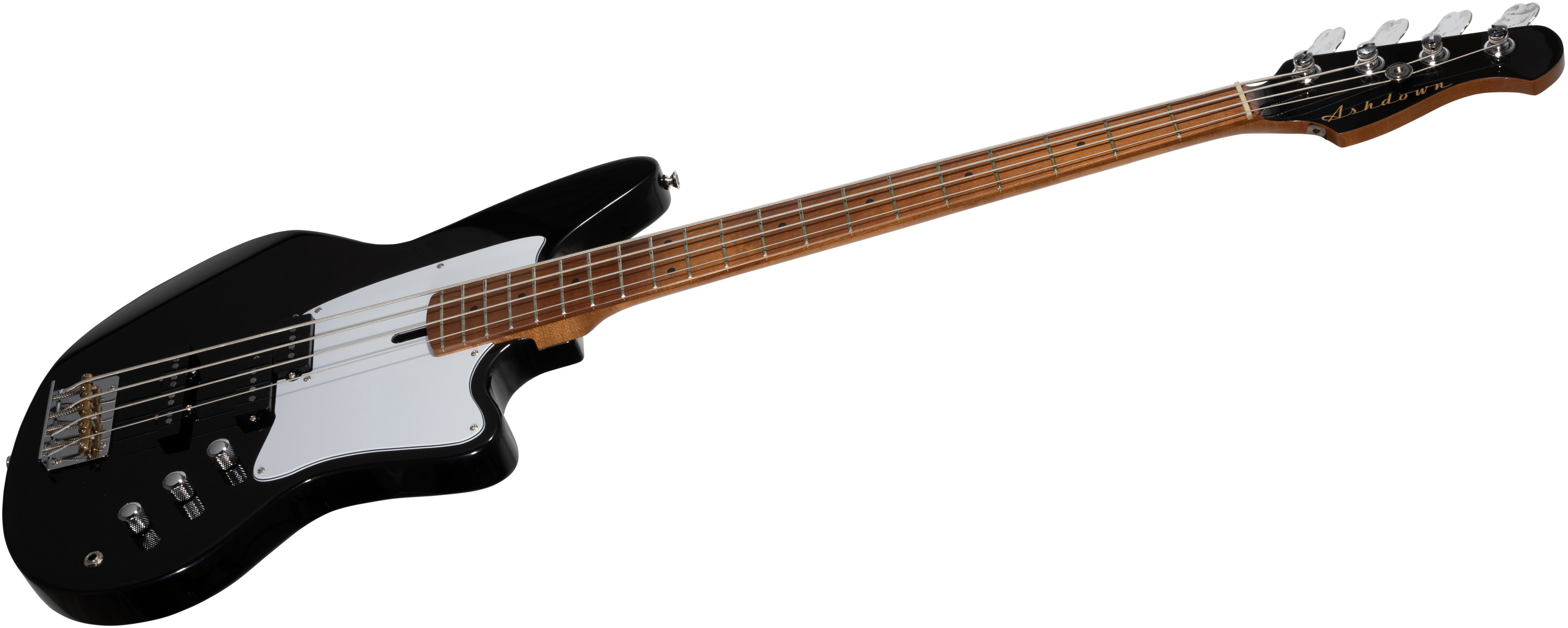 Ashdown The Saint Roasted Lh Gaucher Mn - Gloss Black - Solid body electric bass - Variation 2