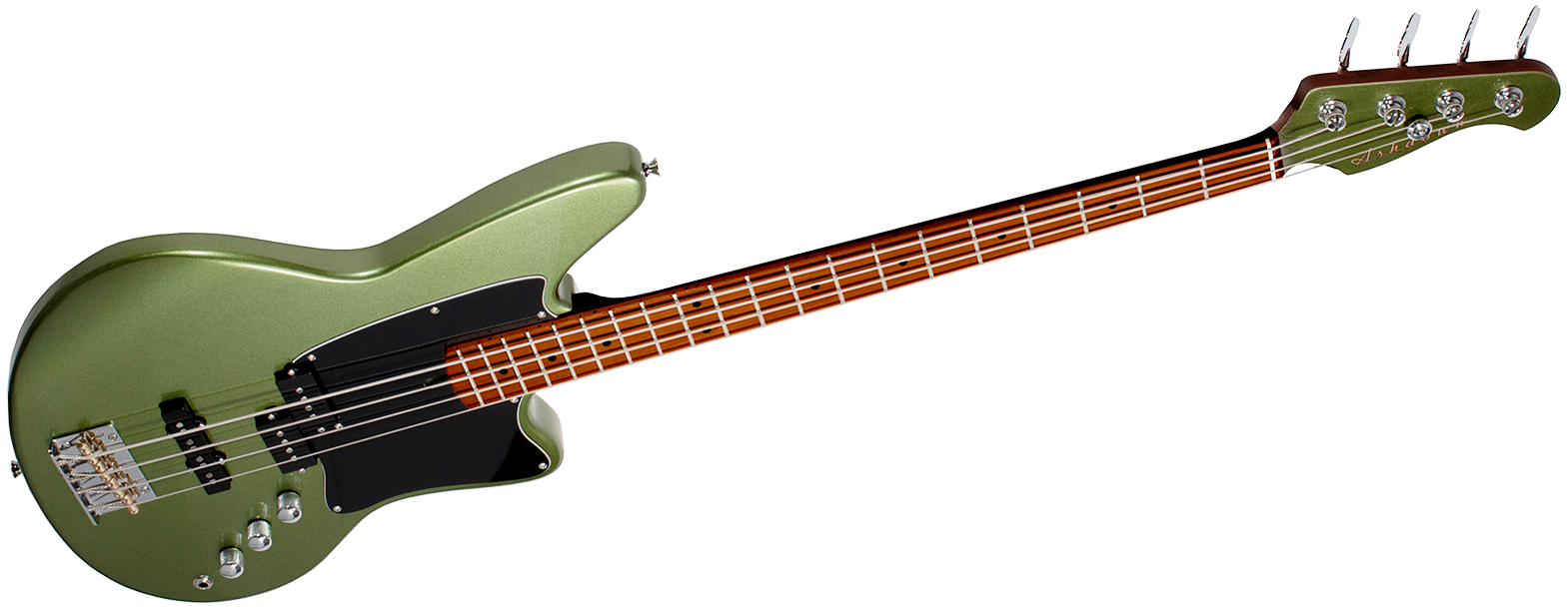 Ashdown The Saint Roasted Lh Gaucher Mn - Olive Green - Solid body electric bass - Variation 2