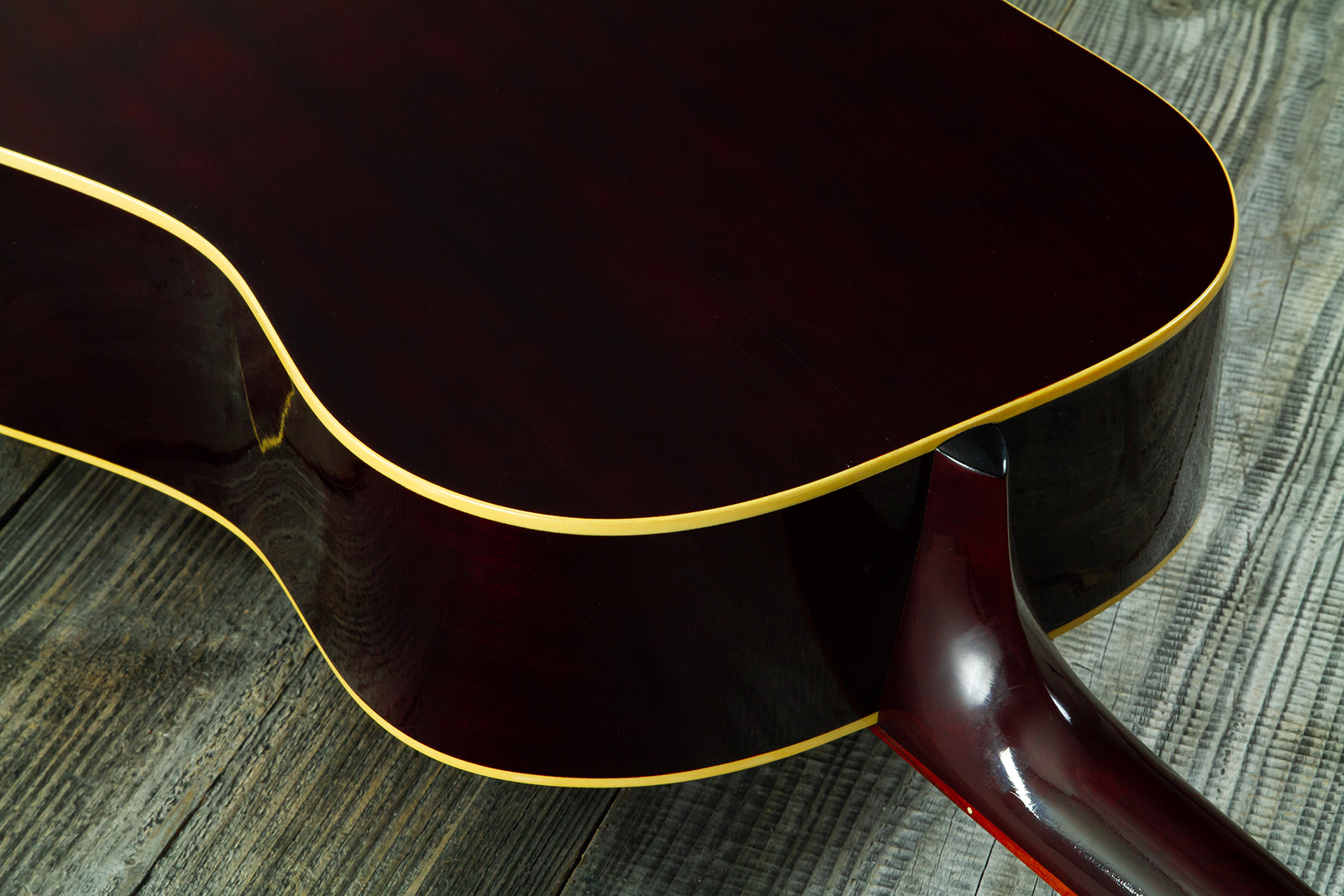 Atkin Custom Shop J43 Dreadnought Shsc Epicea Acajou Rw #4411 - Aged Sunburst - Folk guitar - Variation 8