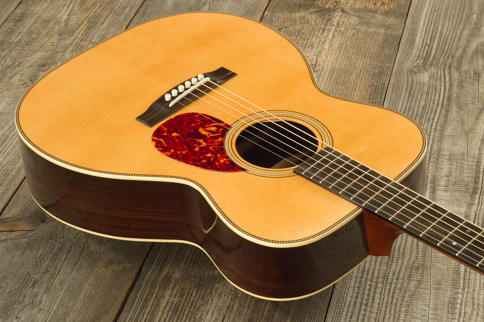 Atkin Om37 Orchestra Model Epicea Palissandre Eb #3558 - Aged Natural - Folk guitar - Variation 2
