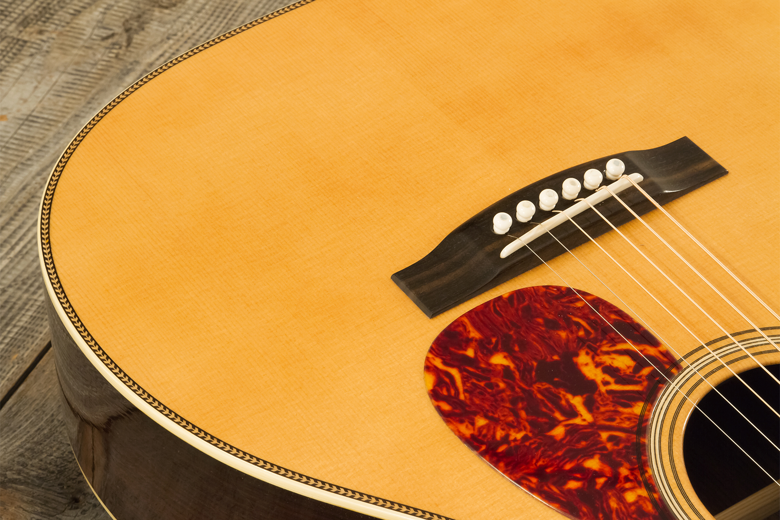 Atkin Om37 Orchestra Model Epicea Palissandre Eb #3558 - Aged Natural - Folk guitar - Variation 4