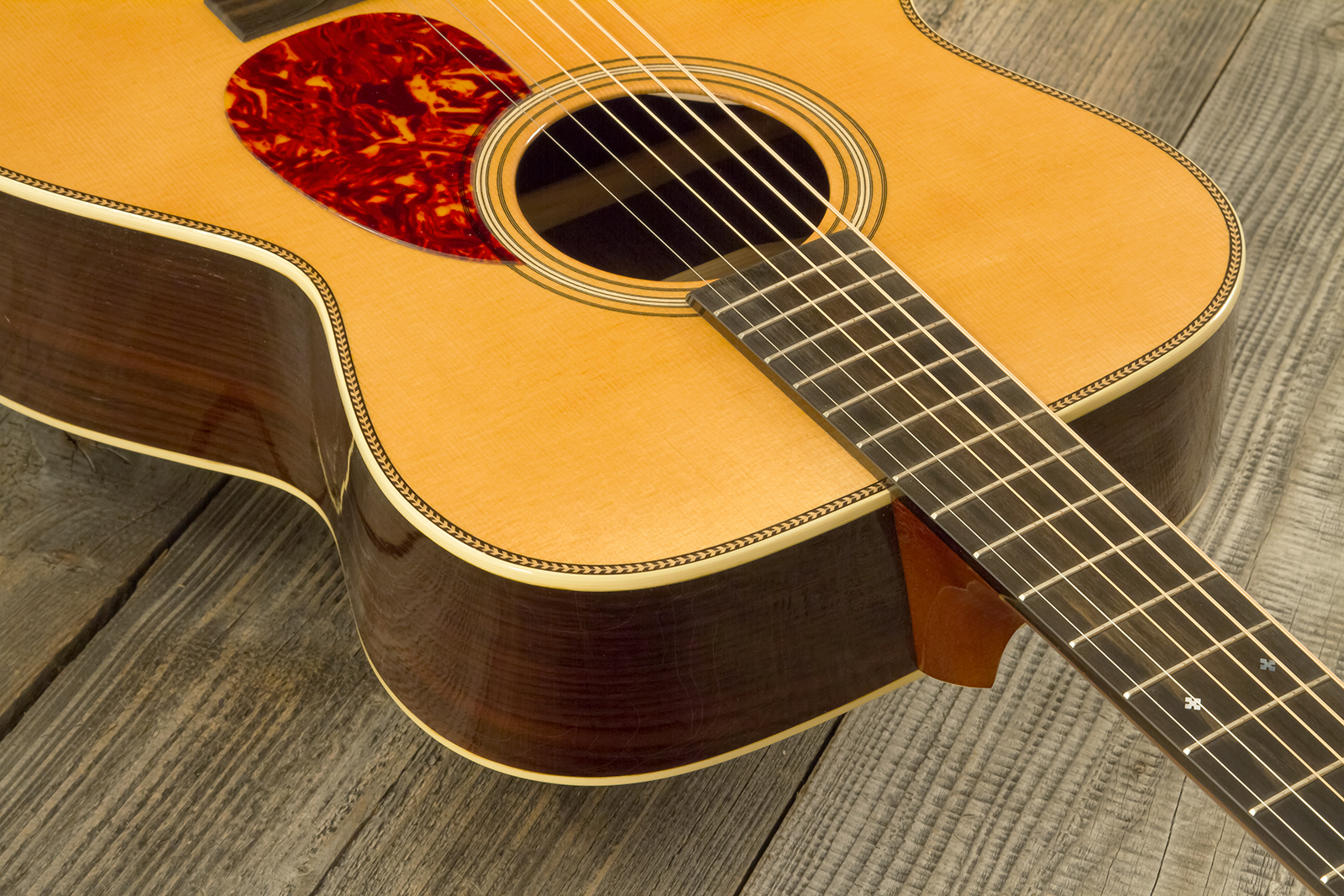Atkin Om37 Orchestra Model Epicea Palissandre Eb #3558 - Aged Natural - Folk guitar - Variation 5