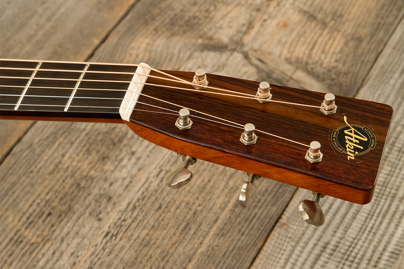 Atkin Om37 Orchestra Model Epicea Palissandre Eb #3558 - Aged Natural - Folk guitar - Variation 7