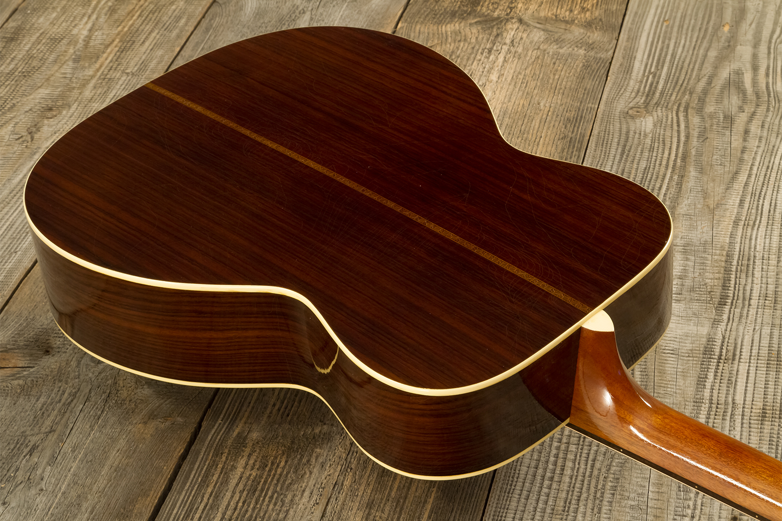 Atkin Om37 Orchestra Model Epicea Palissandre Eb #3558 - Aged Natural - Folk guitar - Variation 8