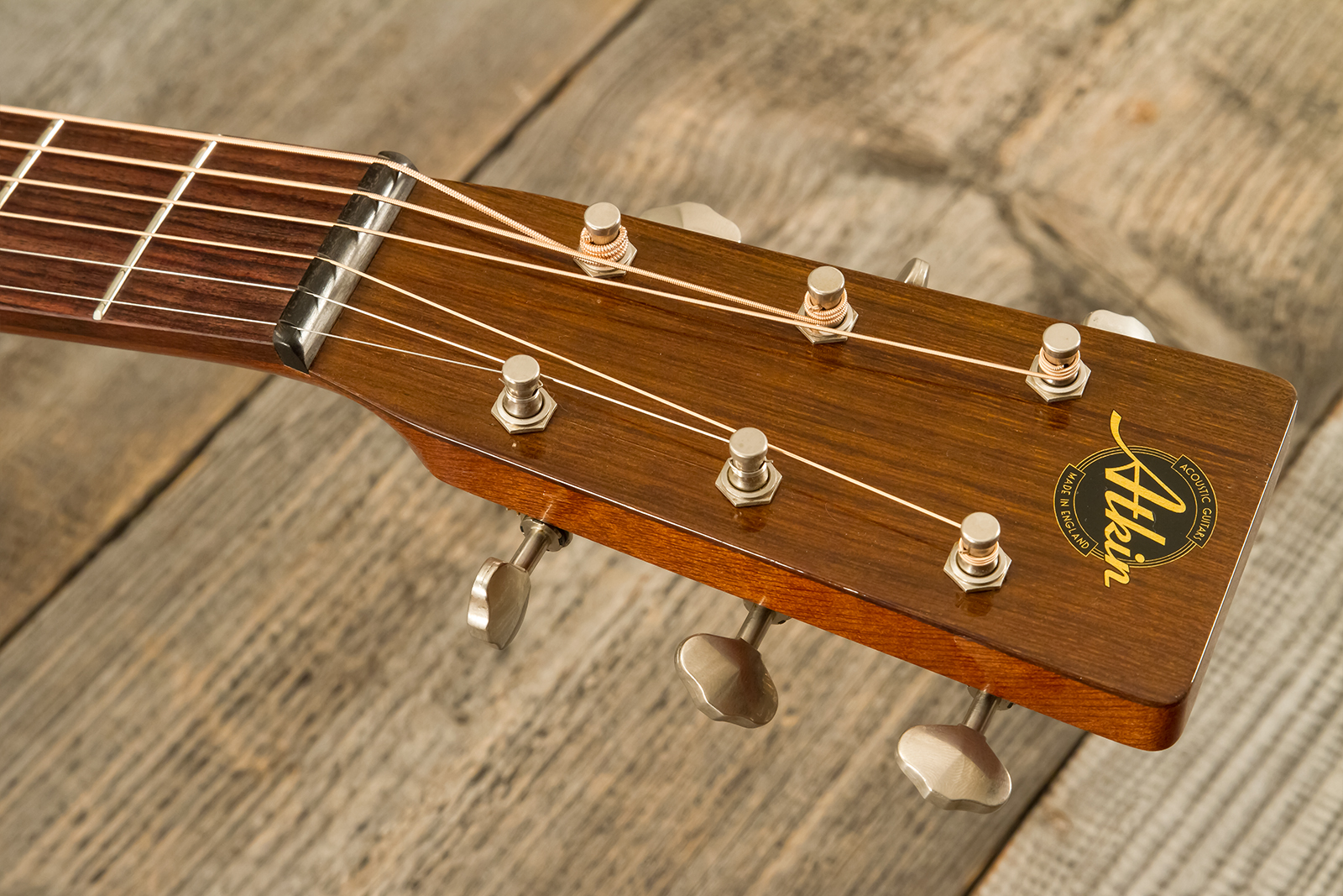 Atkin Oo14 Dust Bowl 00 Shsc Tout Acajou Rw #3855 - Natural - Folk guitar - Variation 6