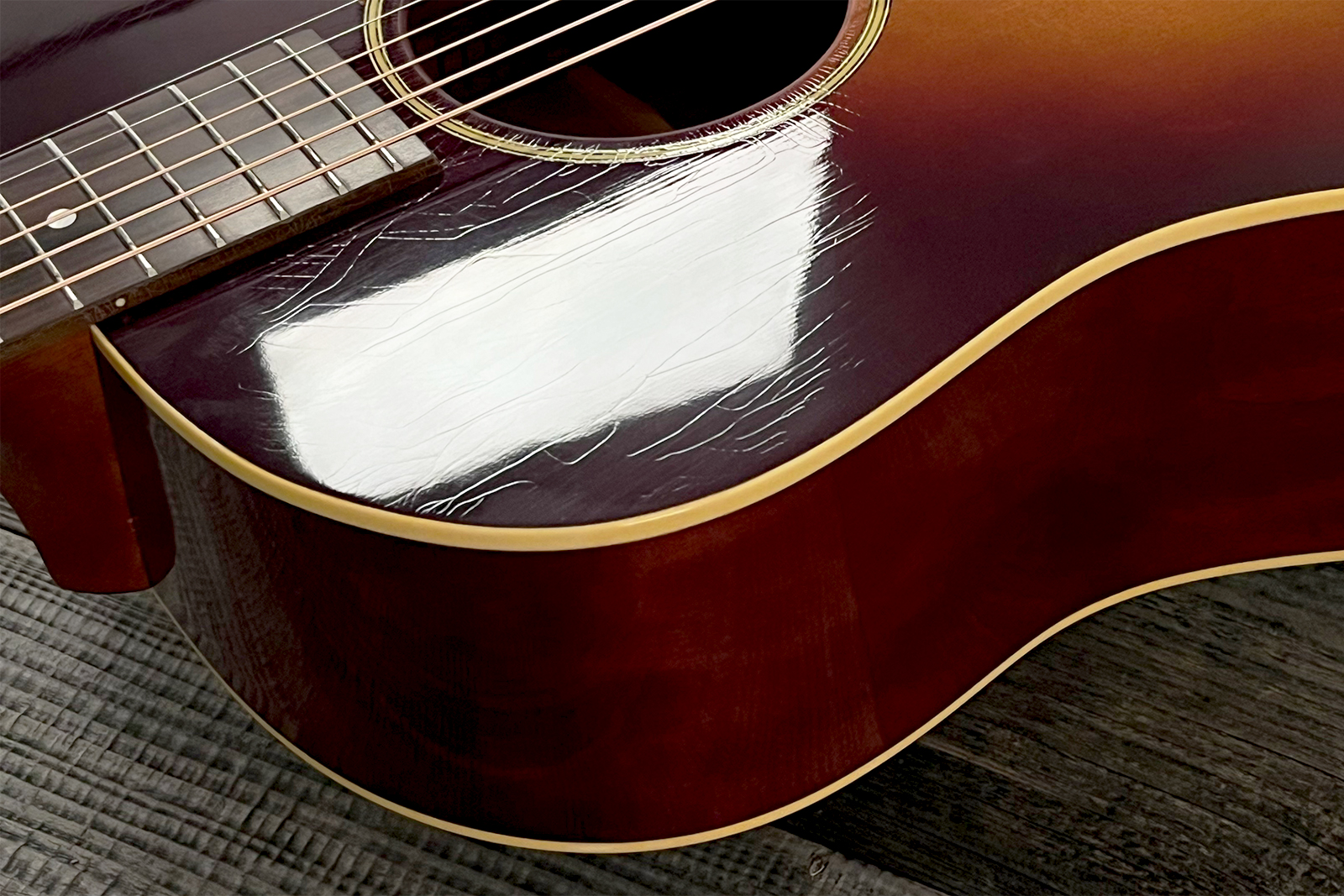 Atkin The Forty Three Dreadnought Epicea Acajou Rw #3851 - Aged Sunburst - Folk guitar - Variation 12