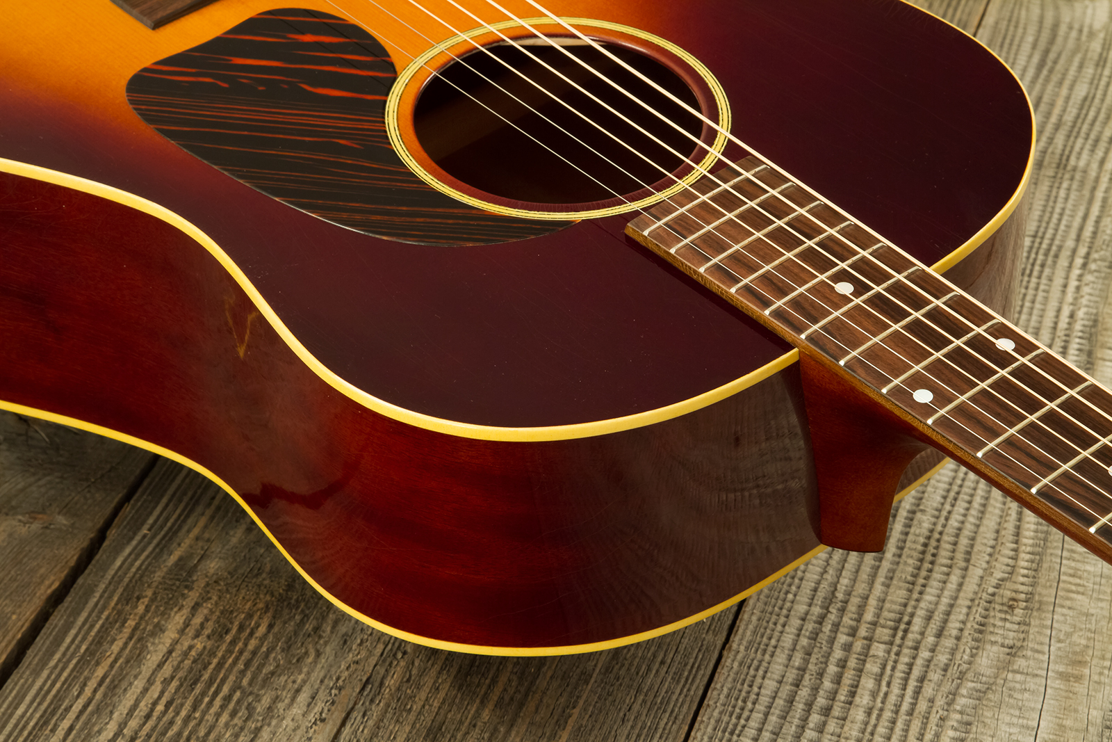 Atkin The Forty Three Dreadnought Epicea Acajou Rw #3851 - Aged Sunburst - Folk guitar - Variation 4
