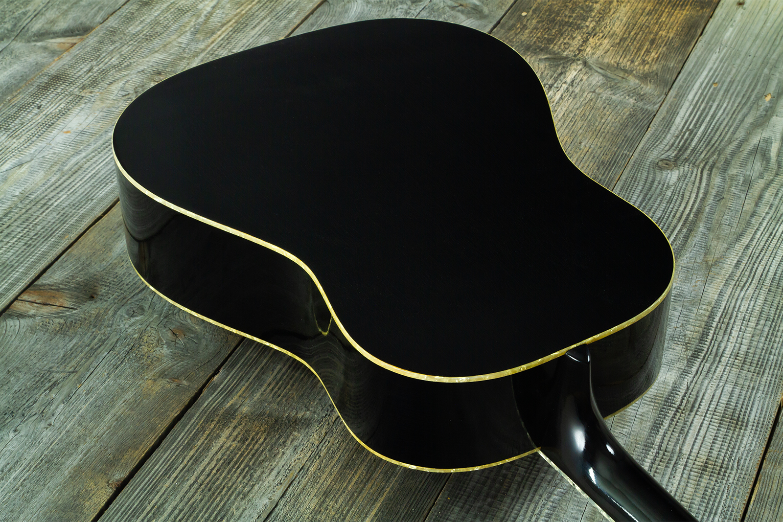 Atkin The Forty Three Dreadnought Shsc Epicea Erable Eb - Aged Black Pearl - Folk guitar - Variation 9