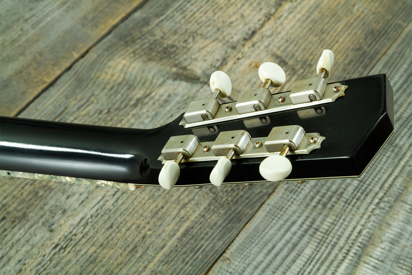 Atkin The Forty Three Dreadnought Shsc Epicea Erable Eb - Aged Black Pearl - Folk guitar - Variation 12