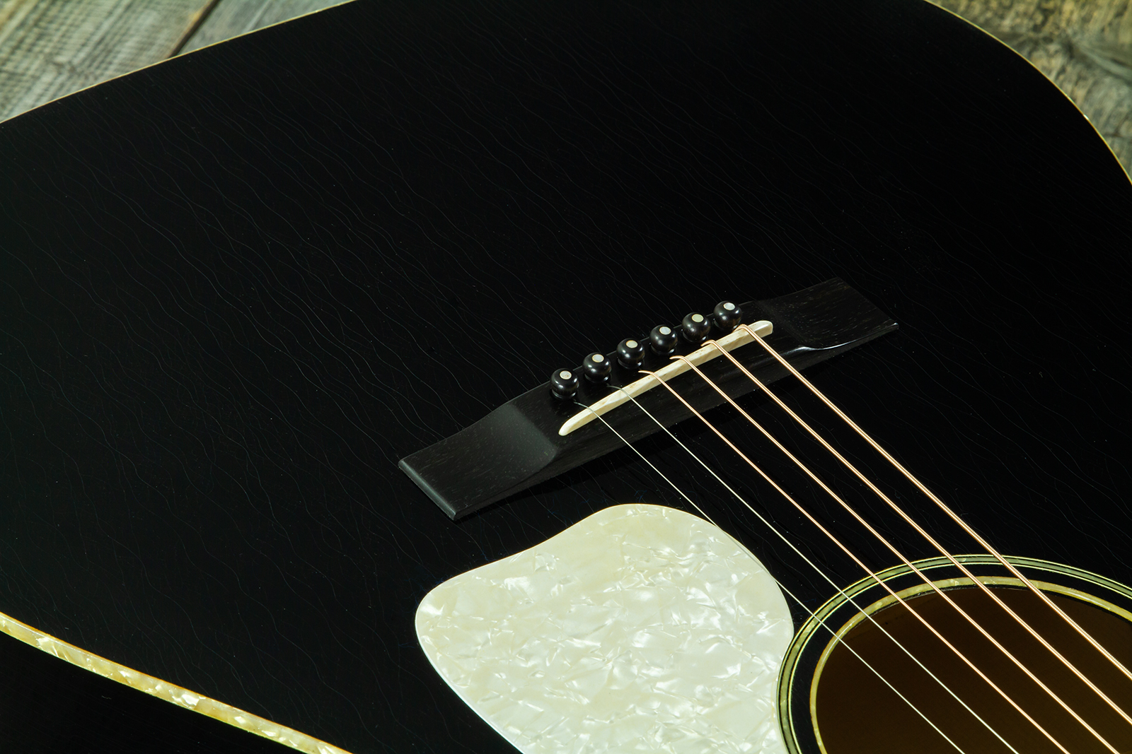 Atkin The Forty Three Dreadnought Shsc Epicea Erable Eb - Aged Black Pearl - Folk guitar - Variation 5