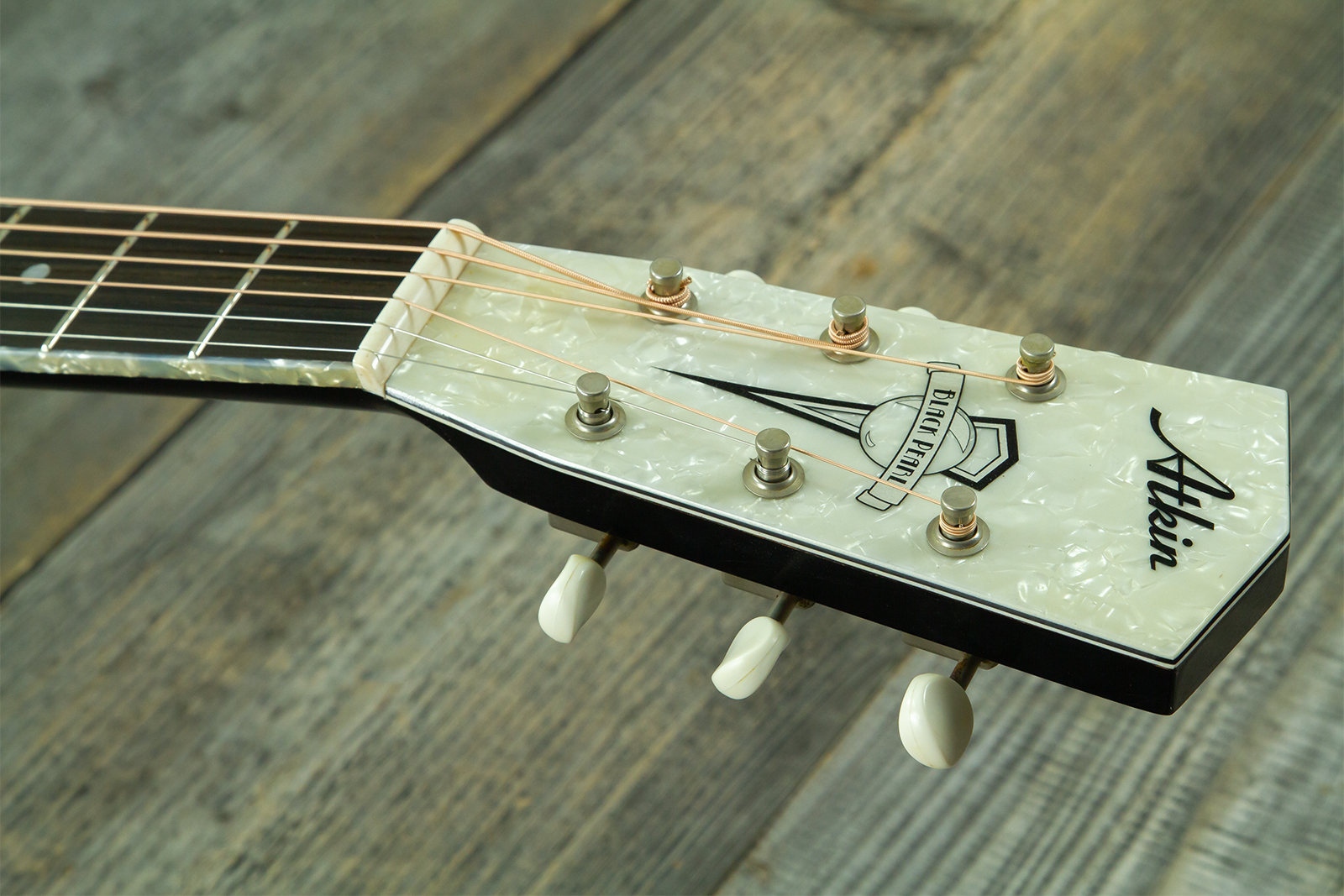 Atkin The Forty Three Dreadnought Shsc Epicea Erable Eb - Aged Black Pearl - Folk guitar - Variation 8