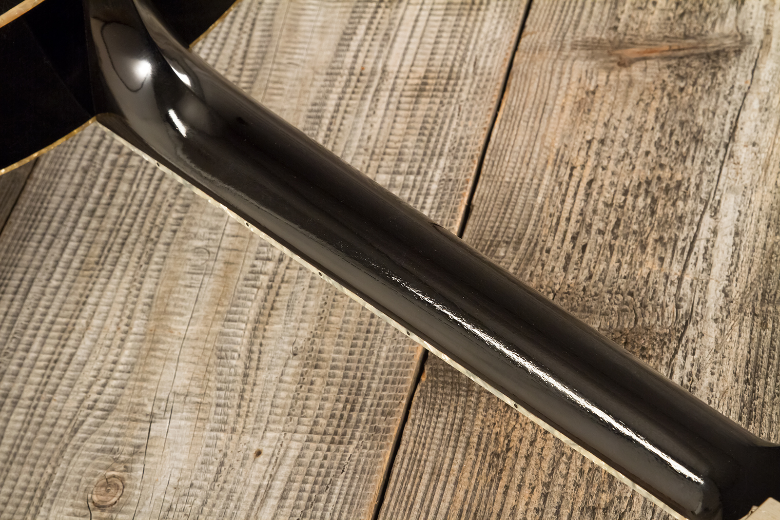 Atkin The Thirty Six Black Pearl Slope Shoulder Parlor Epicea Erable Eb #3856 - Black Pearl - Folk guitar - Variation 9