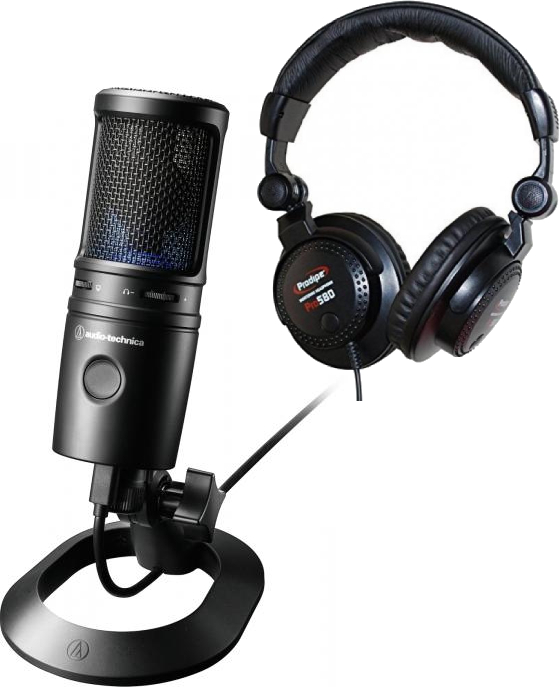 Audio Technica At2020 Usb-x  + Pro580 - Microphone pack with stand - Main picture
