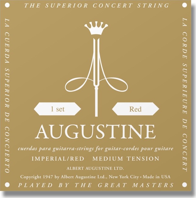 Augustine Jeu De 6 Cordes Guit. Classique Imperial Red Medium Tension - Nylon guitar strings - Main picture