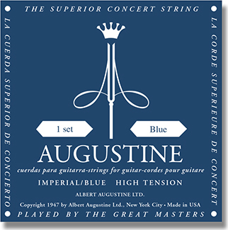 Augustine Jeu De 6 Cordes Guit. Classique Imperial Tension Forte Bleu - Nylon guitar strings - Main picture