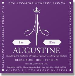 Nylon guitar strings Augustine Regal High Blue / Nylon-Silver - Set of strings
