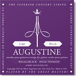 Nylon guitar strings Augustine Regal Light Black / Nylon-Silver - Set of strings