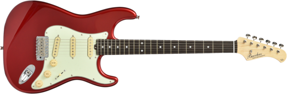 Bacchus Global Bst 650b - Candy Apple Red - Str shape electric guitar - Main picture