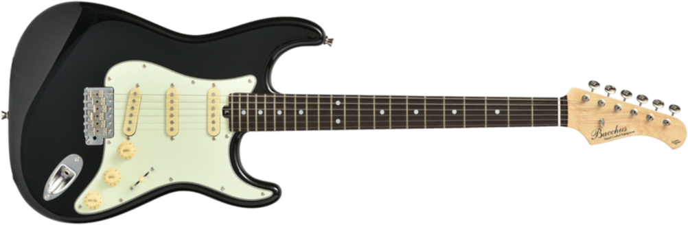 Bacchus Global Bst 650b - Black - Str shape electric guitar - Main picture