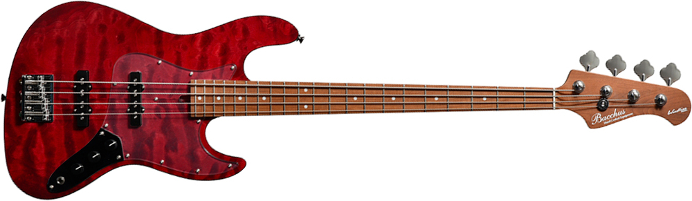 Bacchus Jt Wl4-qm Rsm/m Jap Tune Up Mn - Solid body electric bass - Main picture