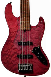 Japan Tune Up JT WL5-QM-AC RSM/M (5-String) - red satin